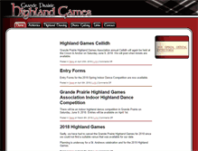 Tablet Screenshot of gphighlandgames.com